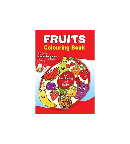 Fruits: Colouring book, lb. engleza, carte de colorat + CD
