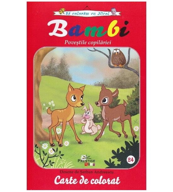 Bambi - carte de colorat