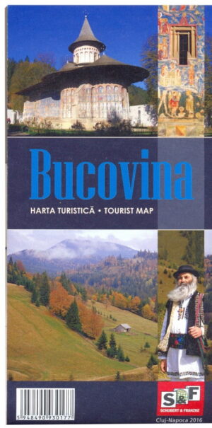 Harta Turistica a Bucovinei, Romana/Engleza