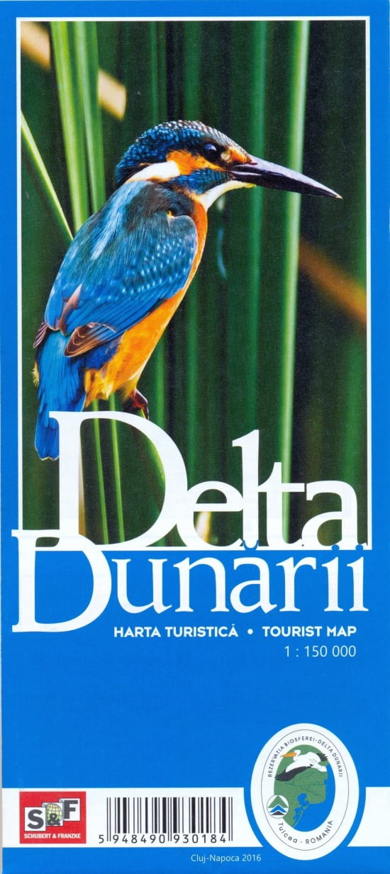 Harta Turistica a Deltei Dunarii, Romana/Engleza
