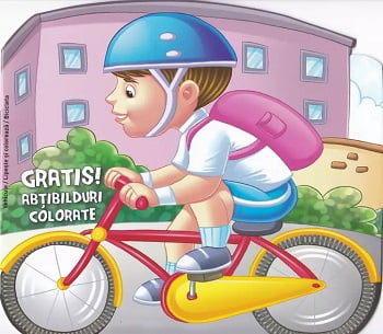 Bicicleta - carte de colorat