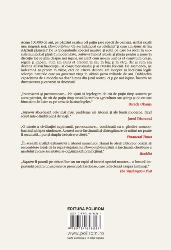 Sapiens - Scurta istorie a omenirii (ed. tiparita)