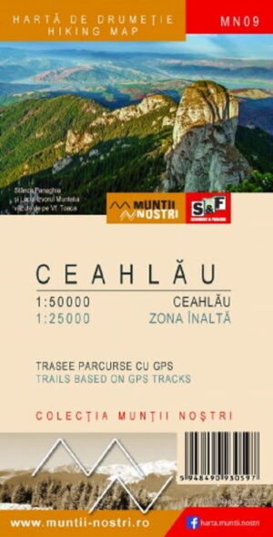 Harta de drumetie - Masivul Ceahlau