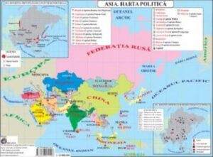 Asia. Harta Politica