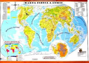 Harta fizica a lumii - Harta politica a lumii