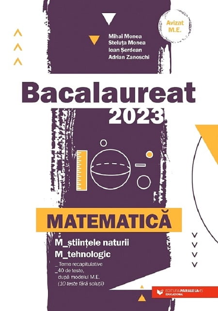Bacalaureat 2023. Matematica M_Stiintele naturii, M_tehnologic