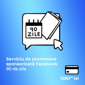 Serviciu de promovare sponsorizata Facebook 90 de zile