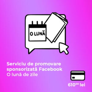 Serviciu promovare sponsorizata Facebook o una de zile